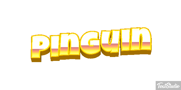 Pinguin Texteffekt