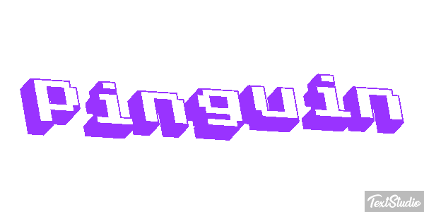 Pinguin Texteffekt