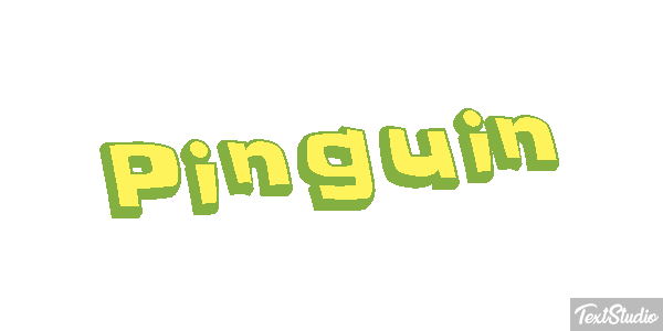 Pinguin Texteffekt