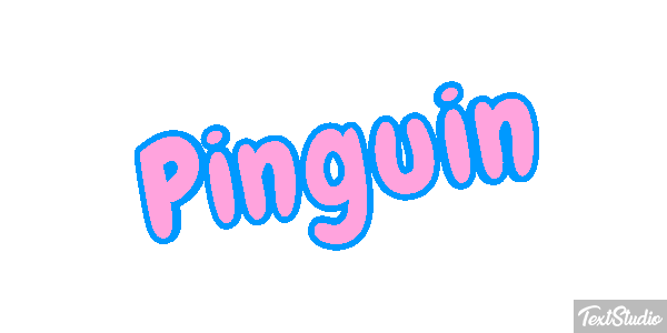 Pinguin Texteffekt