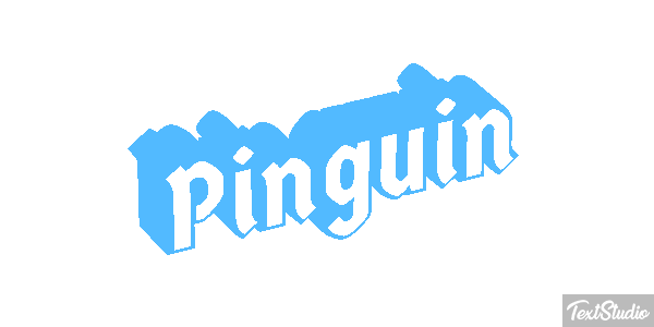 Pinguin Texteffekt