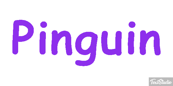 Pinguin Texteffekt