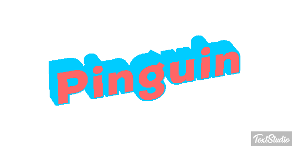 Pinguin Texteffekt