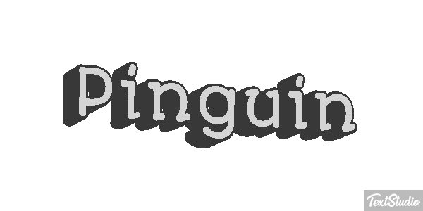 Pinguin Texteffekt