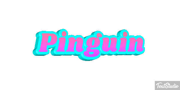 Pinguin Texteffekt