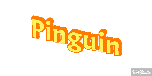 Pinguin Texteffekt