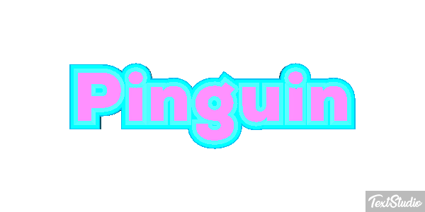 Pinguin Texteffekt
