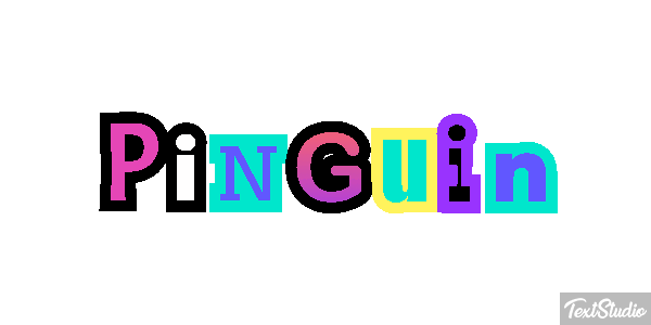 Pinguin Texteffekt