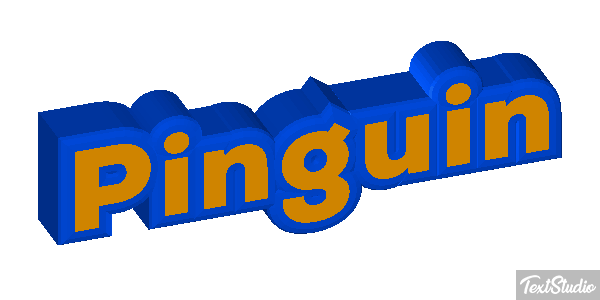 Pinguin Texteffekt