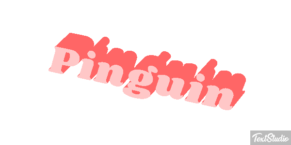 Pinguin Texteffekt