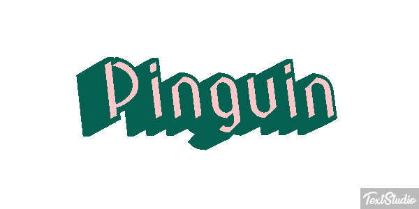 Pinguin Texteffekt