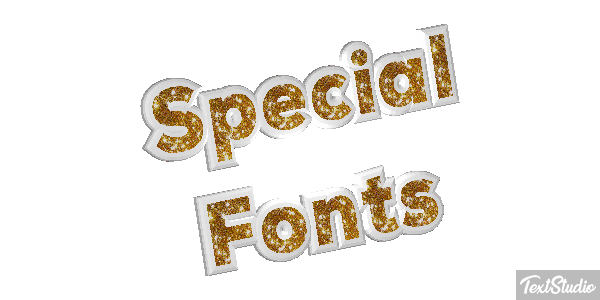 Special Fonts Текстовый эффект
