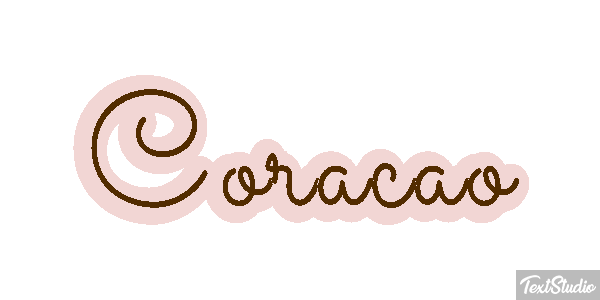Coração Effet de texte