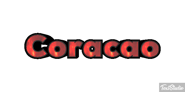 Coração Effet de texte