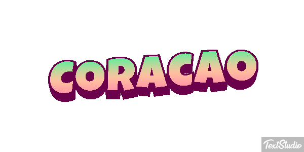 Coração Effet de texte