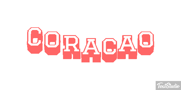 Coração Effet de texte