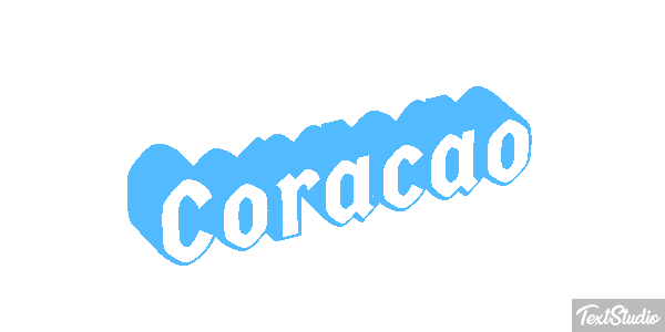 Coração Effet de texte