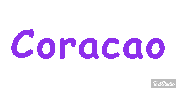 Coração Effet de texte