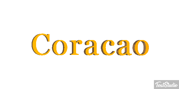 Coração Effet de texte