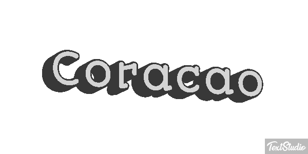 Coração Effet de texte