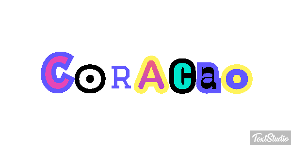 Coração Effet de texte
