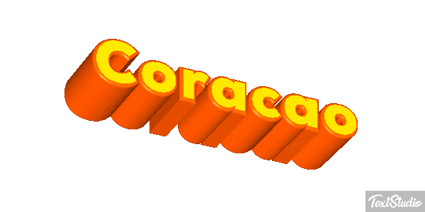 Coração Effet de texte