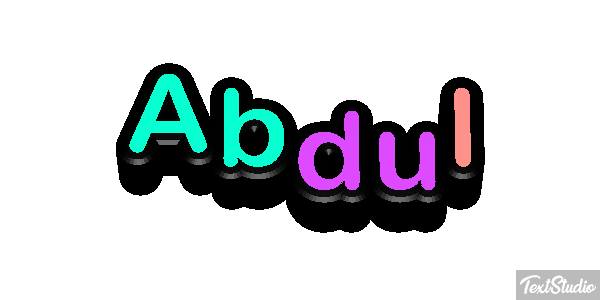 Abdul Text effect