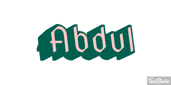 Abdul Text effect