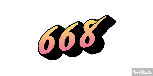 668 Metin efekti