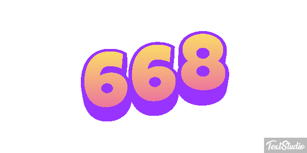 668 Metin efekti