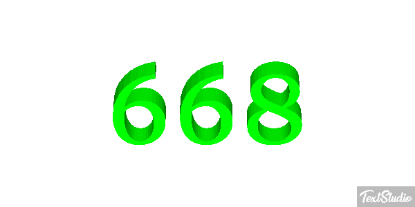 668 Metin efekti