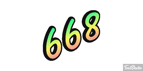 668 Metin efekti