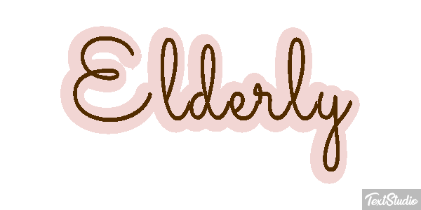 Elderly Tekst effect