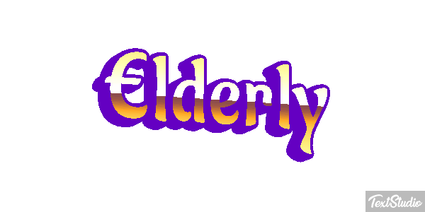 Elderly Tekst effect