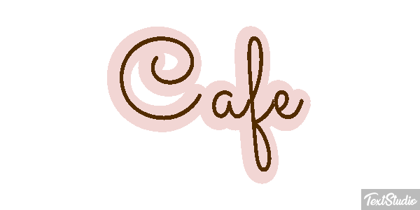 Café Text effect