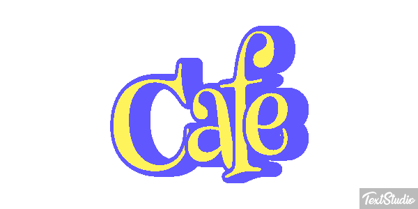 Café Text effect