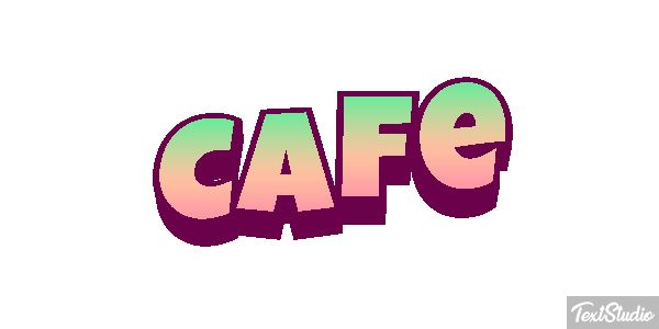 Café Text effect