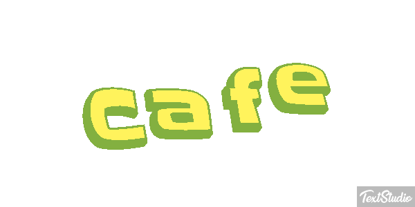 Café Text effect