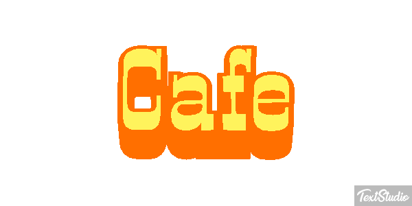 Café Text effect
