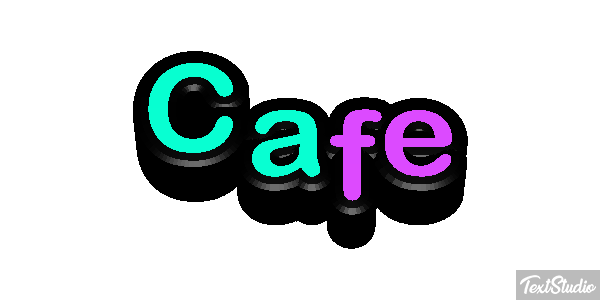 Café Text effect
