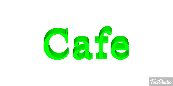 Café Text effect