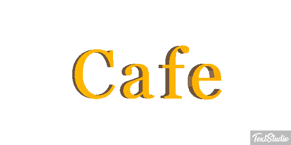 Café Text effect