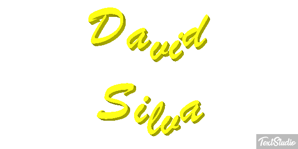 David Silva Text effect