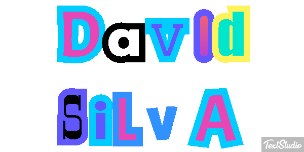 David Silva Text effect