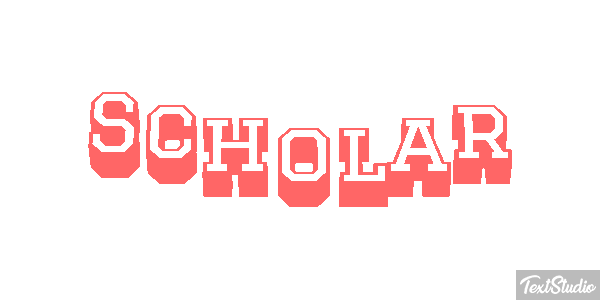 Scholar Texteffekt