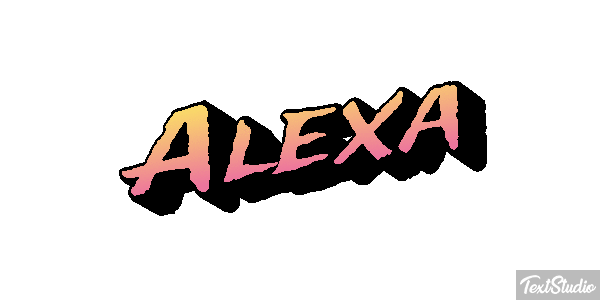 Alexa Text effect