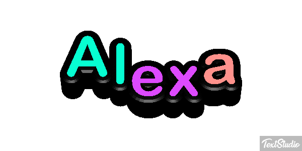 Alexa Text effect