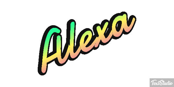 Alexa Text effect