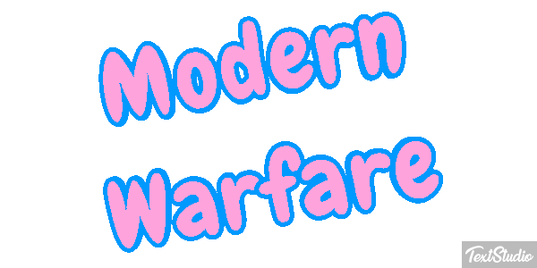Modern Warfare Effet de texte
