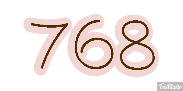768 Texteffekt